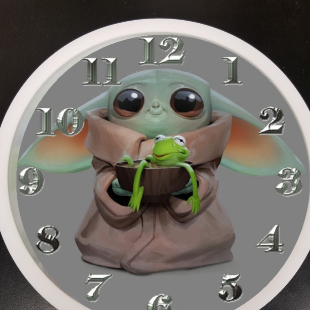 Baby yoda turns kermit the frog into hot soup